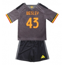 AS Roma Wesley Franca #43 Replika Tredjedrakt Barn 2026-27 Kortermet (+ bukser)