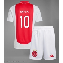 Ajax Chuba Akpom #10 Replika Hjemmedrakt Barn 2024-25 Kortermet (+ bukser)