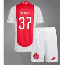 Ajax Josip Sutalo #37 Replika Hjemmedrakt Barn 2024-25 Kortermet (+ bukser)