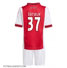 Ajax Josip Sutalo #37 Replika Hjemmedrakt Barn 2025-26 Kortermet (+ bukser)