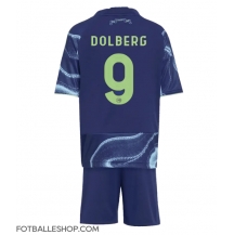 Ajax Kasper Dolberg #9 Replika Bortedrakt Barn 2025-26 Kortermet (+ bukser)
