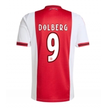 Ajax Kasper Dolberg #9 Replika Hjemmedrakt 2025-26 Kortermet