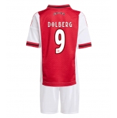 Ajax Kasper Dolberg #9 Replika Hjemmedrakt Barn 2025-26 Kortermet (+ bukser)