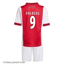 Ajax Kasper Dolberg #9 Replika Hjemmedrakt Barn 2025-26 Kortermet (+ bukser)