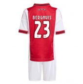 Ajax Steven Berghuis #23 Replika Hjemmedrakt Barn 2025-26 Kortermet (+ bukser)