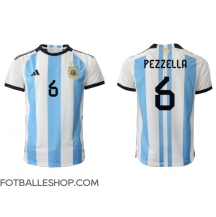 Argentina German Pezzella #6 Replika Hjemmedrakt VM 2022 Kortermet