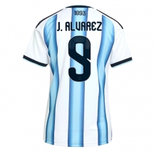 Argentina Julian Alvarez #9 Replika Hjemmedrakt Dame VM 2026 Kortermet