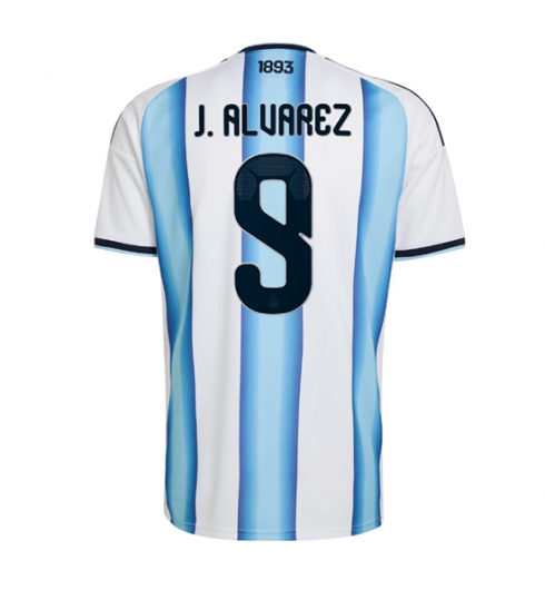 Argentina Julian Alvarez #9 Replika Hjemmedrakt VM 2026 Kortermet Argentina Julian Alvarez #9 Replika Hjemmedrakt VM 2026 Kortermet
