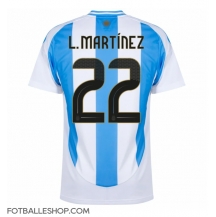 Argentina Lautaro Martinez #22 Replika Hjemmedrakt Copa America 2024 Kortermet