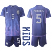Argentina Leandro Paredes #5 Replika Bortedrakt Barn VM 2022 Kortermet (+ bukser)