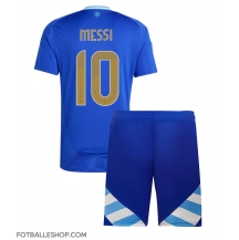 Argentina Lionel Messi #10 Replika Bortedrakt Barn Copa America 2024 Kortermet (+ bukser)