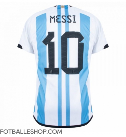 Argentina Lionel Messi #10 Replika Hjemmedrakt VM 2022 Kortermet