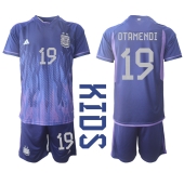 Argentina Nicolas Otamendi #19 Replika Bortedrakt Barn VM 2022 Kortermet (+ bukser)