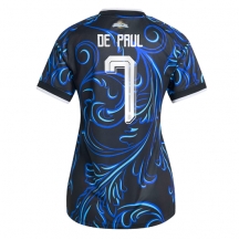 Argentina Rodrigo De Paul #7 Replika Bortedrakt Dame VM 2026 Kortermet