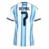 Argentina Rodrigo De Paul #7 Replika Hjemmedrakt Dame VM 2026 Kortermet
