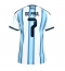 Argentina Rodrigo De Paul #7 Replika Hjemmedrakt Dame VM 2026 Kortermet