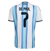 Argentina Rodrigo De Paul #7 Replika Hjemmedrakt VM 2026 Kortermet