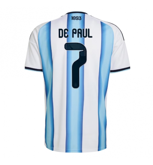 Argentina Rodrigo De Paul #7 Replika Hjemmedrakt VM 2026 Kortermet Argentina Rodrigo De Paul #7 Replika Hjemmedrakt VM 2026 Kortermet