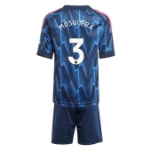 Arsenal Cristhian Mosquera #3 Replika Bortedrakt Barn 2025-26 Kortermet (+ bukser)