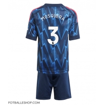 Arsenal Cristhian Mosquera #3 Replika Bortedrakt Barn 2025-26 Kortermet (+ bukser)