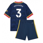 Arsenal Cristhian Mosquera #3 Replika Bortedrakt Barn 2026-27 Kortermet (+ bukser)
