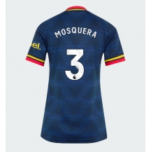 Arsenal Cristhian Mosquera #3 Replika Bortedrakt Dame 2026-27 Kortermet