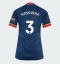 Arsenal Cristhian Mosquera #3 Replika Bortedrakt Dame 2026-27 Kortermet