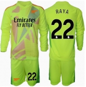 Arsenal David Raya #22 Keeper Replika Hjemmedrakt Barn 2024-25 Langermet (+ bukser)