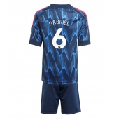 Arsenal Gabriel Magalhaes #6 Replika Bortedrakt Barn 2025-26 Kortermet (+ bukser)