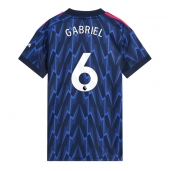 Arsenal Gabriel Magalhaes #6 Replika Bortedrakt Dame 2025-26 Kortermet