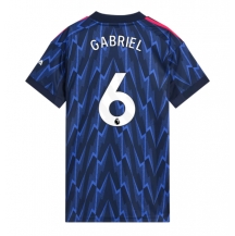 Arsenal Gabriel Magalhaes #6 Replika Bortedrakt Dame 2025-26 Kortermet