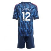 Arsenal Jurrien Timber #12 Replika Bortedrakt Barn 2025-26 Kortermet (+ bukser)