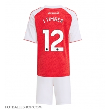 Arsenal Jurrien Timber #12 Replika Hjemmedrakt Barn 2025-26 Kortermet (+ bukser)