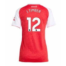 Arsenal Jurrien Timber #12 Replika Hjemmedrakt Dame 2025-26 Kortermet