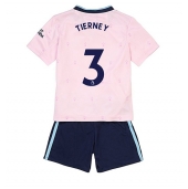 Arsenal Kieran Tierney #3 Replika Tredjedrakt Barn 2022-23 Kortermet (+ bukser)