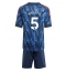 Arsenal Piero Hincapie #5 Replika Bortedrakt Barn 2025-26 Kortermet (+ bukser)