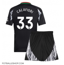 Arsenal Riccardo Calafiori #33 Replika Bortedrakt Barn 2024-25 Kortermet (+ bukser)