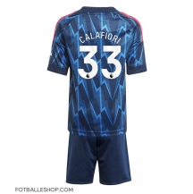 Arsenal Riccardo Calafiori #33 Replika Bortedrakt Barn 2025-26 Kortermet (+ bukser)