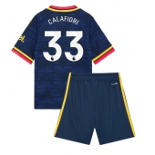 Arsenal Riccardo Calafiori #33 Replika Bortedrakt Barn 2026-27 Kortermet (+ bukser)