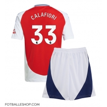 Arsenal Riccardo Calafiori #33 Replika Hjemmedrakt Barn 2024-25 Kortermet (+ bukser)