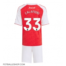 Arsenal Riccardo Calafiori #33 Replika Hjemmedrakt Barn 2025-26 Kortermet (+ bukser)