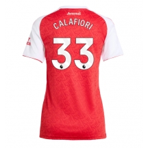 Arsenal Riccardo Calafiori #33 Replika Hjemmedrakt Dame 2025-26 Kortermet