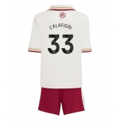 Arsenal Riccardo Calafiori #33 Replika Tredjedrakt Barn 2025-26 Kortermet (+ bukser)