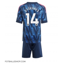 Arsenal Viktor Gyokeres #14 Replika Bortedrakt Barn 2025-26 Kortermet (+ bukser)