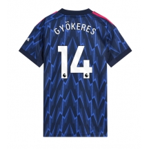 Arsenal Viktor Gyokeres #14 Replika Bortedrakt Dame 2025-26 Kortermet