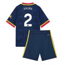 Arsenal William Saliba #2 Replika Bortedrakt Barn 2026-27 Kortermet (+ bukser)