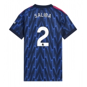 Arsenal William Saliba #2 Replika Bortedrakt Dame 2025-26 Kortermet