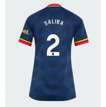 Arsenal William Saliba #2 Replika Bortedrakt Dame 2026-27 Kortermet