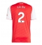 Arsenal William Saliba #2 Replika Hjemmedrakt 2025-26 Kortermet