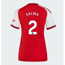 Arsenal William Saliba #2 Replika Hjemmedrakt Dame 2026-27 Kortermet